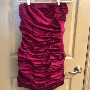 Fun Raspberry colored party dress from express